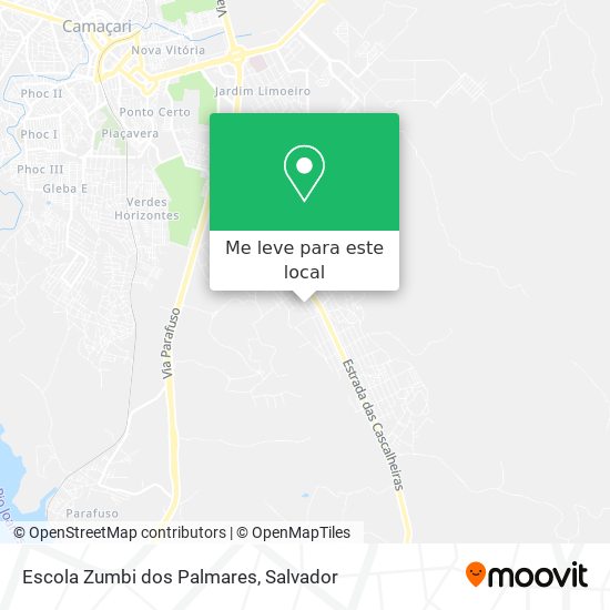 Escola Zumbi dos Palmares mapa