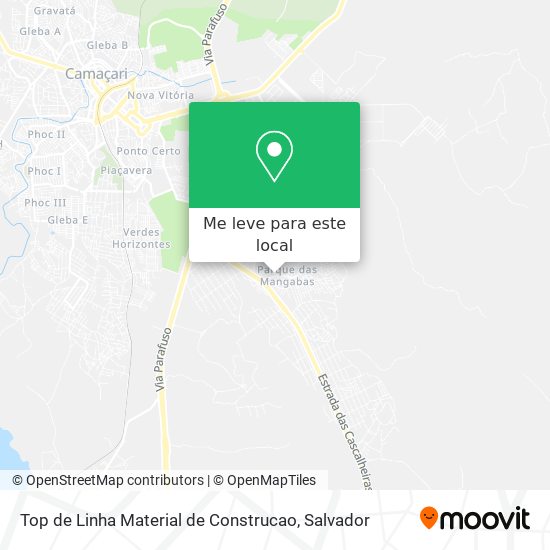 Top de Linha Material de Construcao mapa