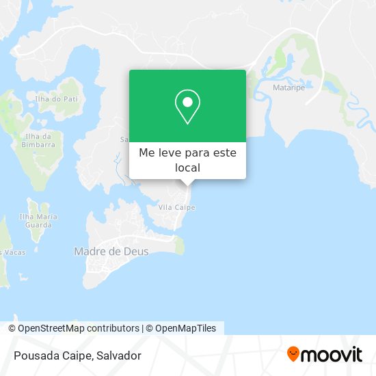 Pousada Caipe mapa