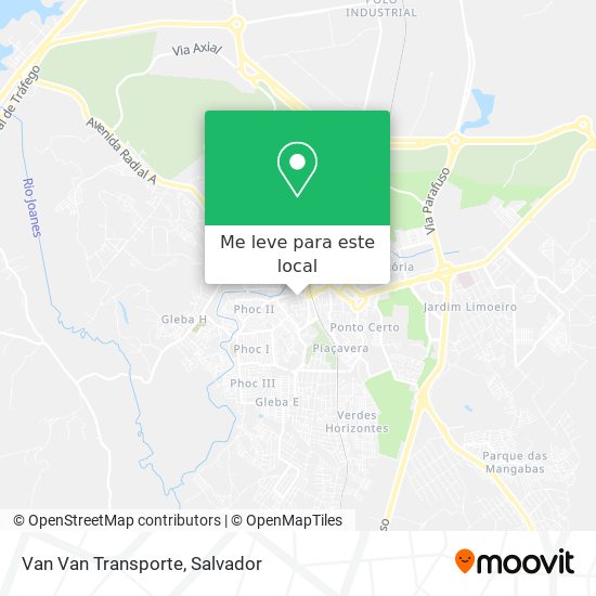 Van Van Transporte mapa