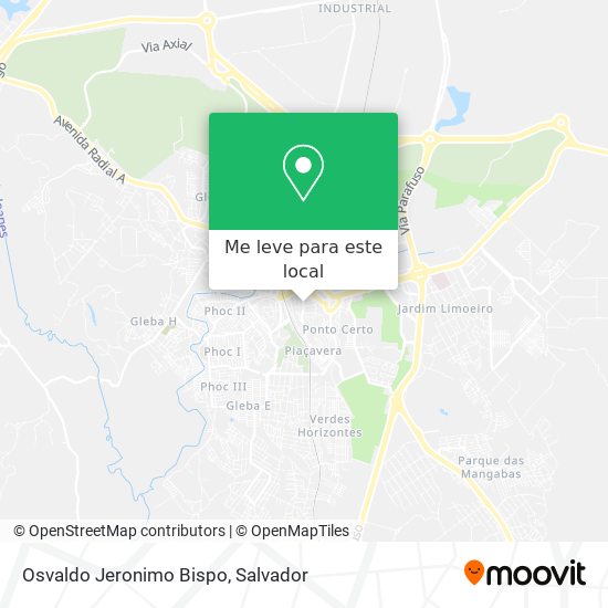 Osvaldo Jeronimo Bispo mapa