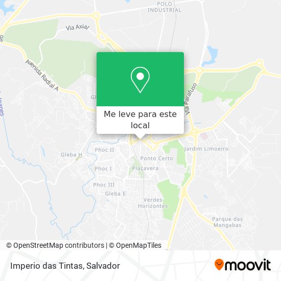 Imperio das Tintas mapa
