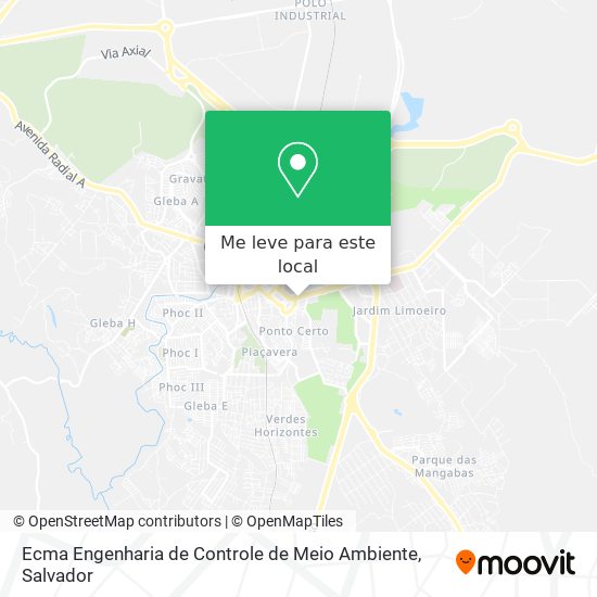 Ecma Engenharia de Controle de Meio Ambiente mapa