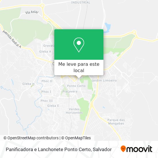 Panificadora e Lanchonete Ponto Certo mapa
