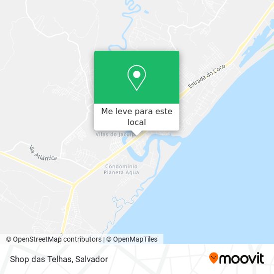 Shop das Telhas mapa