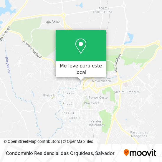 Condomínio Residencial das Orquídeas mapa