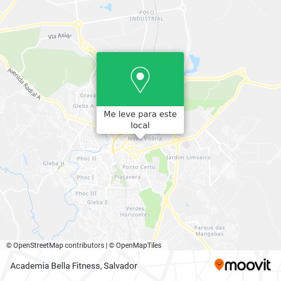 Academia Bella Fitness mapa