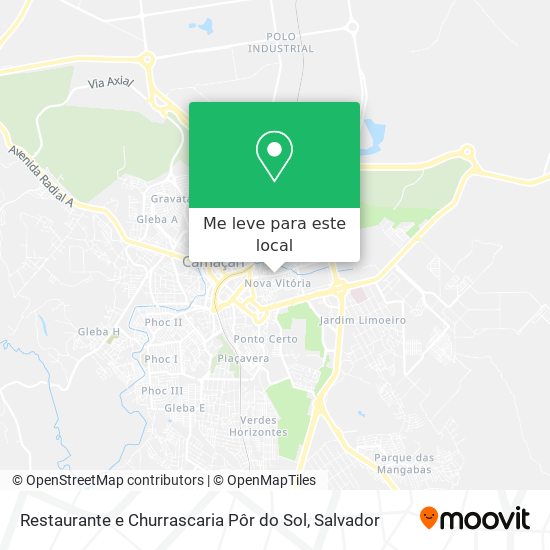 Restaurante e Churrascaria Pôr do Sol mapa