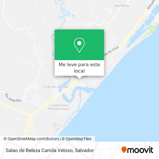 Salao de Beleza Camila Veloso mapa