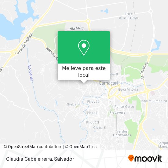Claudia Cabeleireira mapa