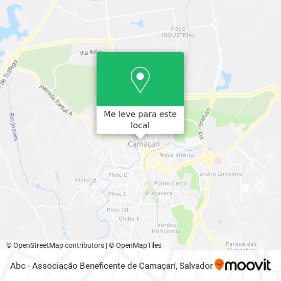 Abc - Associação Beneficente de Camaçarí mapa