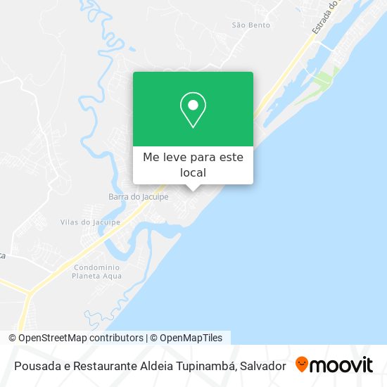 Pousada e Restaurante Aldeia Tupinambá mapa