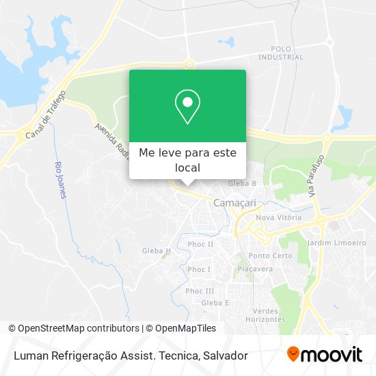 Luman Refrigeração Assist. Tecnica mapa