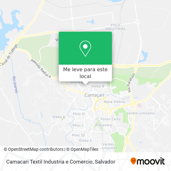 Camacari Textil Industria e Comercio mapa