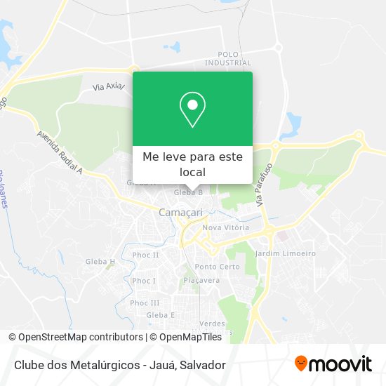 Clube dos Metalúrgicos - Jauá mapa