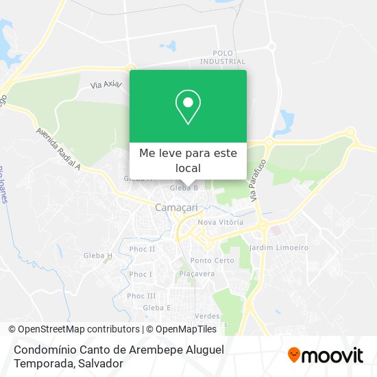 Condomínio Canto de Arembepe Aluguel Temporada mapa