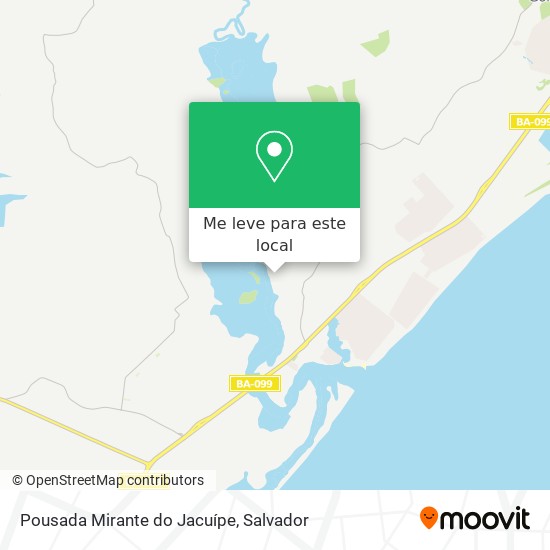 Pousada Mirante do Jacuípe mapa
