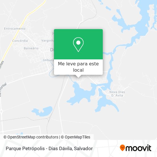 Parque Petrópolis - Dias Dávila mapa