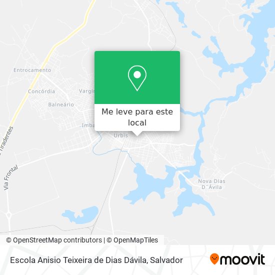 Escola Anisio Teixeira de Dias Dávila mapa
