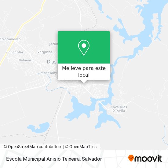 Escola Municipal Anisio Teixeira mapa