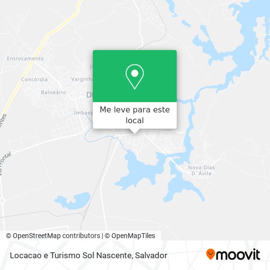 Locacao e Turismo Sol Nascente mapa
