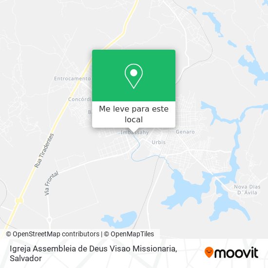 Igreja Assembleia de Deus Visao Missionaria mapa