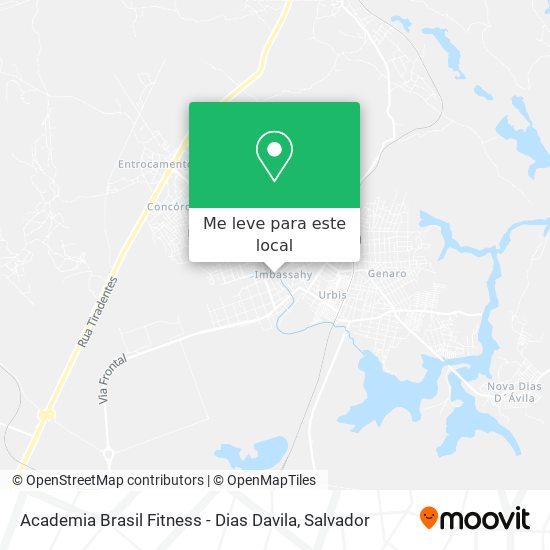 Academia Brasil Fitness - Dias Davila mapa