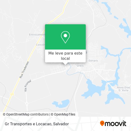 Gr Transportes e Locacao mapa