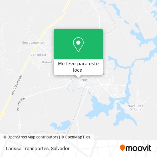 Larissa Transportes mapa