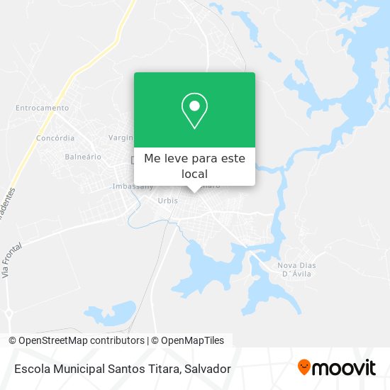 Escola Municipal Santos Titara mapa