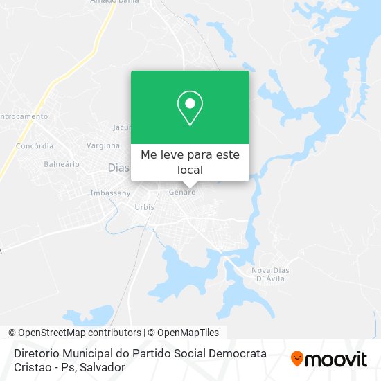 Diretorio Municipal do Partido Social Democrata Cristao - Ps mapa