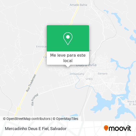 Mercadinho Deus E Fiel mapa