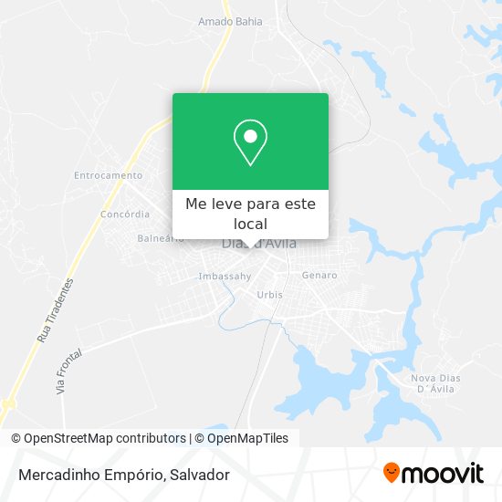 Mercadinho Empório mapa