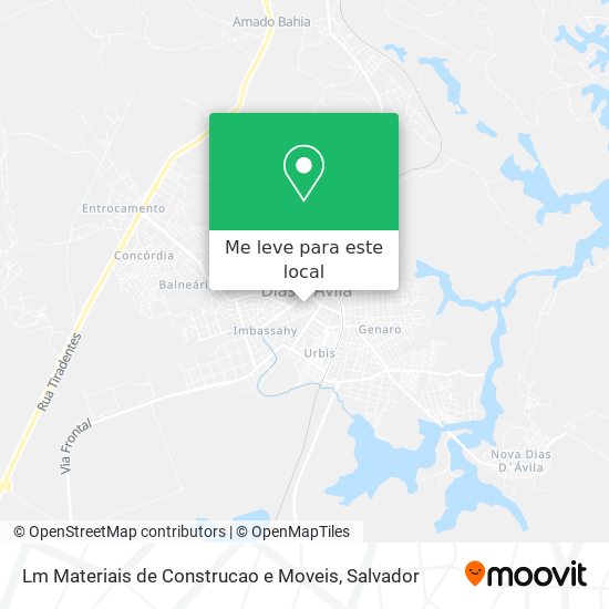 Lm Materiais de Construcao e Moveis mapa