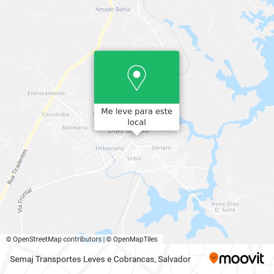 Semaj Transportes Leves e Cobrancas mapa