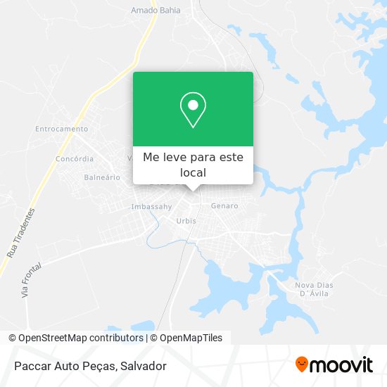 Paccar Auto Peças mapa