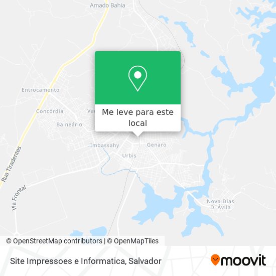 Site Impressoes e Informatica mapa