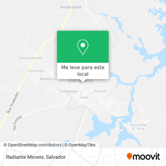 Radiante Moveis mapa