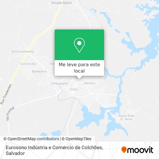 Eurosono Indústria e Comércio de Colchões mapa