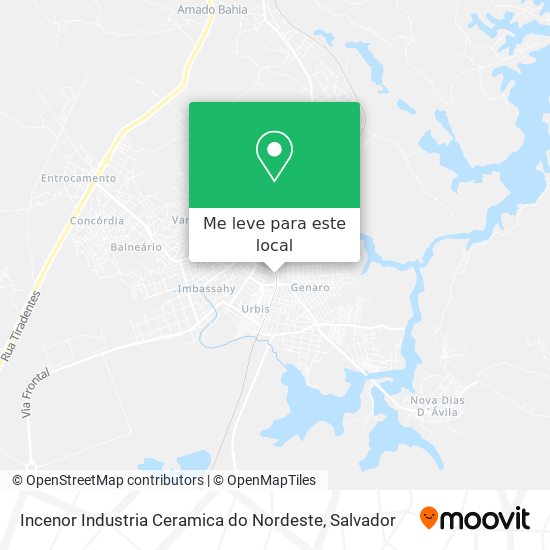 Incenor Industria Ceramica do Nordeste mapa