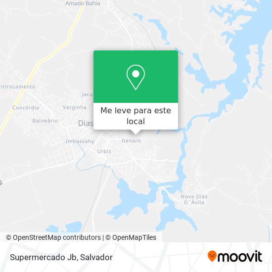 Supermercado Jb mapa