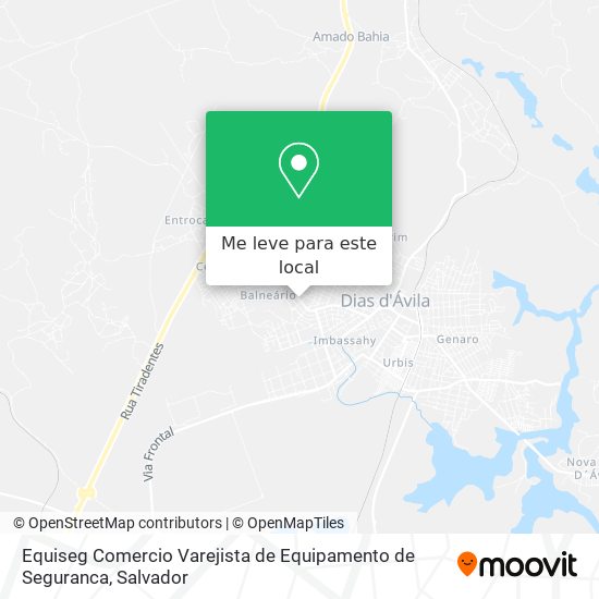 Equiseg Comercio Varejista de Equipamento de Seguranca mapa