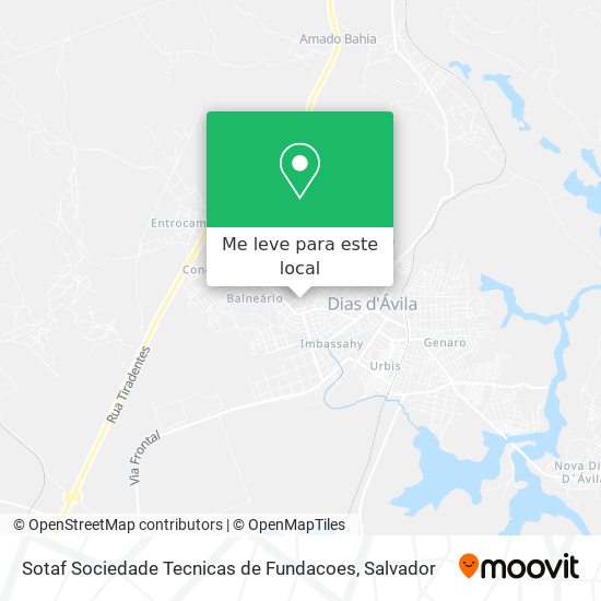 Sotaf Sociedade Tecnicas de Fundacoes mapa