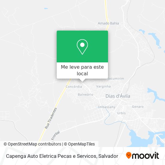 Capenga Auto Eletrica Pecas e Servicos mapa