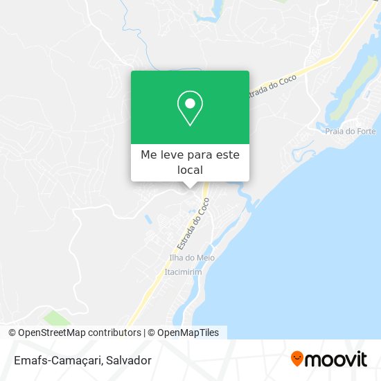 Emafs-Camaçari mapa