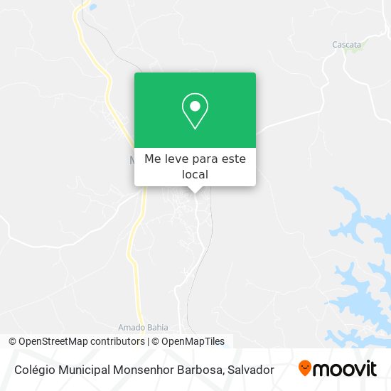 Colégio Municipal Monsenhor Barbosa mapa