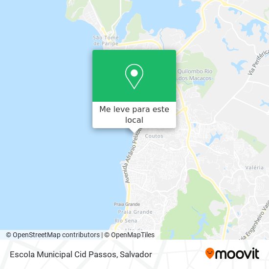 Escola Municipal Cid Passos mapa