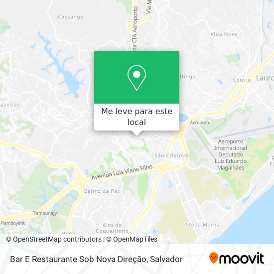 Bar E Restaurante Sob Nova Direção mapa