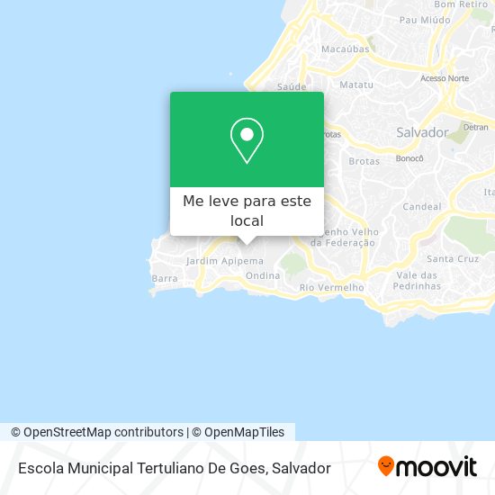 Escola Municipal Tertuliano De Goes mapa