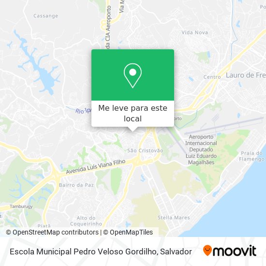 Escola Municipal Pedro Veloso Gordilho mapa